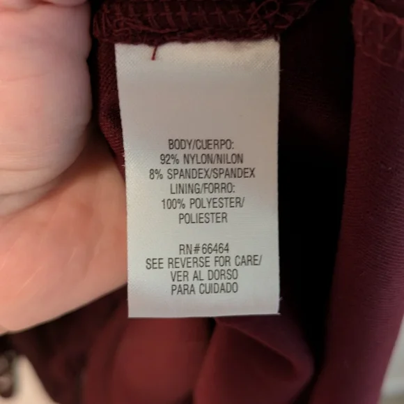 Sandra Darren Elegant Lace Burgundy Dress - Picture 4 of 5